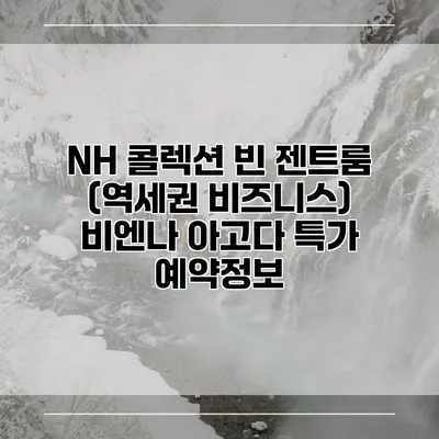 NH 콜렉션 빈 젠트룸 (역세권 비즈니스) 비엔나 아고다 특가 예약정보