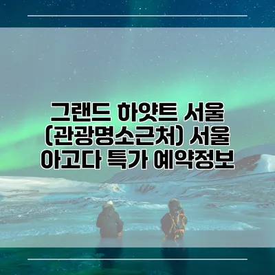 그랜드 하얏트 서울 (관광명소근처) 서울 아고다 특가 예약정보
