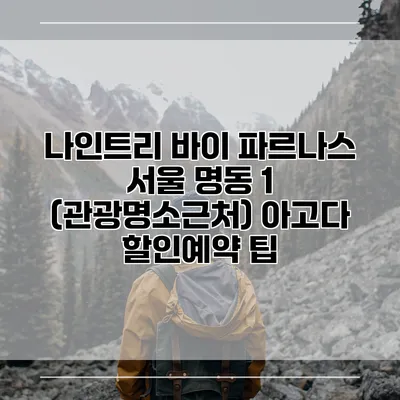 나인트리 바이 파르나스 서울 명동 1 (관광명소근처) 아고다 할인예약 팁