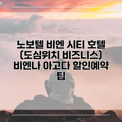 노보텔 비엔 시티 호텔 (도심위치 비즈니스) 비엔나 아고다 할인예약 팁