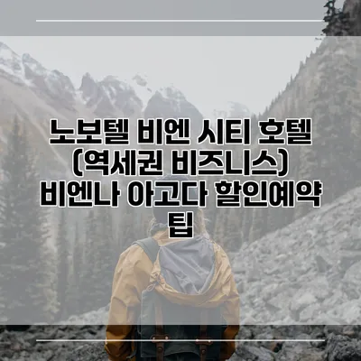 노보텔 비엔 시티 호텔 (역세권 비즈니스) 비엔나 아고다 할인예약 팁