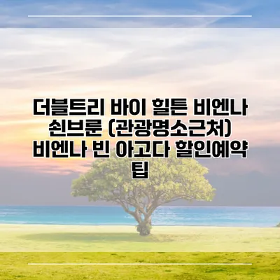 더블트리 바이 힐튼 비엔나 쇤브룬 (관광명소근처) 비엔나 빈 아고다 할인예약 팁