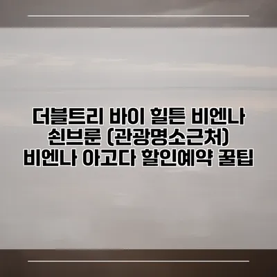 더블트리 바이 힐튼 비엔나 쇤브룬 (관광명소근처) 비엔나 아고다 할인예약 꿀팁