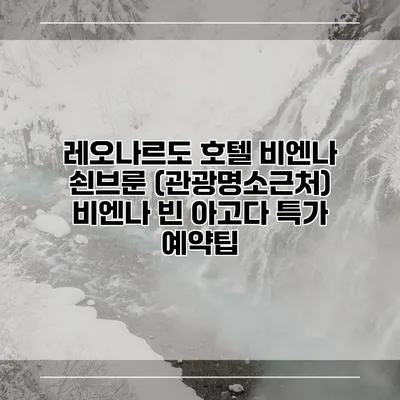 레오나르도 호텔 비엔나 쇤브룬 (관광명소근처) 비엔나 빈 아고다 특가 예약팁