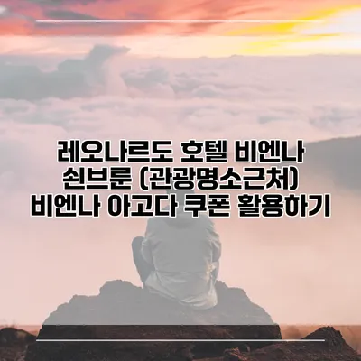 레오나르도 호텔 비엔나 쇤브룬 (관광명소근처) 비엔나 아고다 쿠폰 활용하기