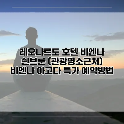 레오나르도 호텔 비엔나 쇤브룬 (관광명소근처) 비엔나 아고다 특가 예약방법