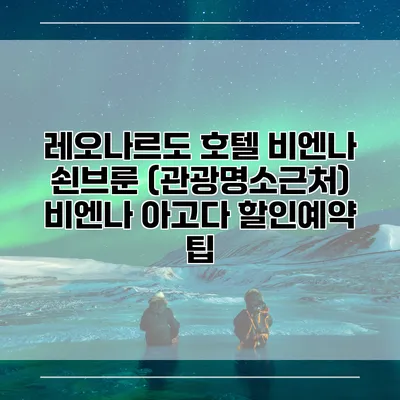 레오나르도 호텔 비엔나 쇤브룬 (관광명소근처) 비엔나 아고다 할인예약 팁
