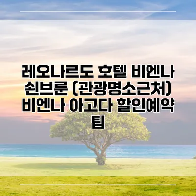 레오나르도 호텔 비엔나 쇤브룬 (관광명소근처) 비엔나 아고다 할인예약 팁