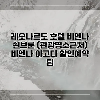 레오나르도 호텔 비엔나 쇤브룬 (관광명소근처) 비엔나 아고다 할인예약 팁