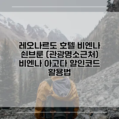 레오나르도 호텔 비엔나 쇤브룬 (관광명소근처) 비엔나 아고다 할인코드 활용법