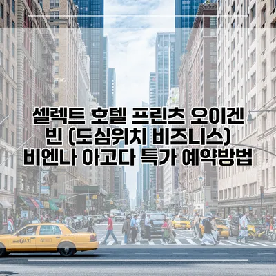 셀렉트 호텔 프린츠 오이겐 빈 (도심위치 비즈니스) 비엔나 아고다 특가 예약방법