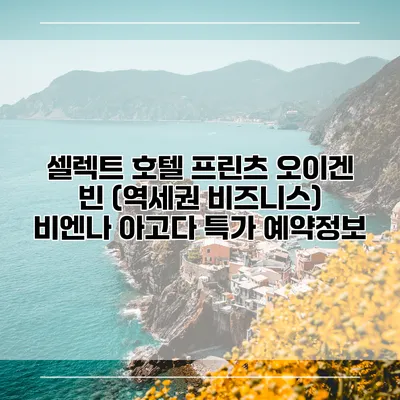셀렉트 호텔 프린츠 오이겐 빈 (역세권 비즈니스) 비엔나 아고다 특가 예약정보