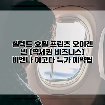 셀렉트 호텔 프린츠 오이겐 빈 (역세권 비즈니스) 비엔나 아고다 특가 예약팁