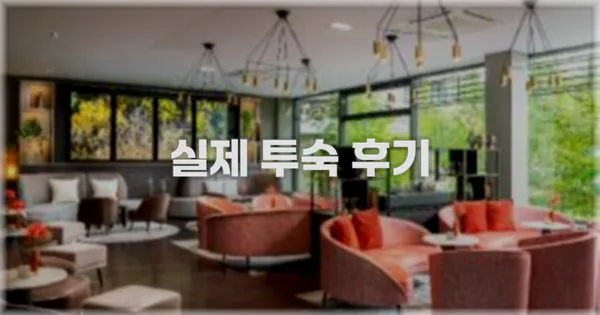 💬 실제 투숙 후기