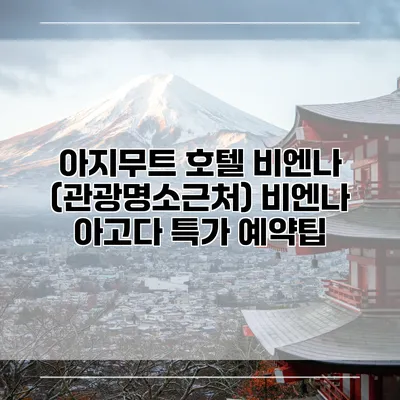 아지무트 호텔 비엔나 (관광명소근처) 비엔나 아고다 특가 예약팁