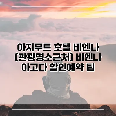 아지무트 호텔 비엔나 (관광명소근처) 비엔나 아고다 할인예약 팁