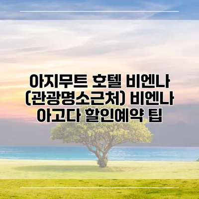 아지무트 호텔 비엔나 (관광명소근처) 비엔나 아고다 할인예약 팁