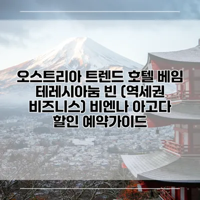 오스트리아 트렌드 호텔 베임 테레시아눔 빈 (역세권 비즈니스) 비엔나 아고다 할인 예약가이드