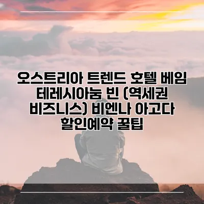 오스트리아 트렌드 호텔 베임 테레시아눔 빈 (역세권 비즈니스) 비엔나 아고다 할인예약 꿀팁