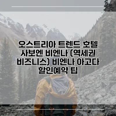 오스트리아 트렌드 호텔 사보엔 비엔나 (역세권 비즈니스) 비엔나 아고다 할인예약 팁