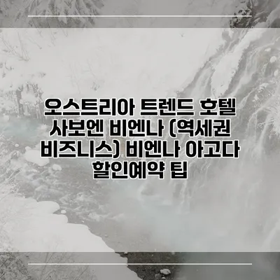 오스트리아 트렌드 호텔 사보엔 비엔나 (역세권 비즈니스) 비엔나 아고다 할인예약 팁
