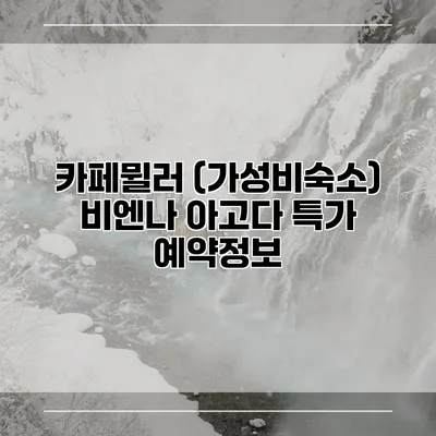 카페뮐러 (가성비숙소) 비엔나 아고다 특가 예약정보