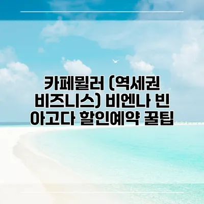 카페뮐러 (역세권 비즈니스) 비엔나 빈 아고다 할인예약 꿀팁