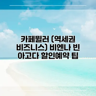 카페뮐러 (역세권 비즈니스) 비엔나 빈 아고다 할인예약 팁