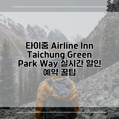 타이중 Airline Inn Taichung Green Park Way 실시간 할인 예약 꿀팁