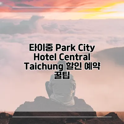타이중 Park City Hotel Central Taichung 할인 예약 꿀팁