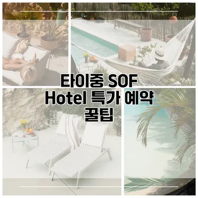 타이중 SOF Hotel 특가 예약 꿀팁