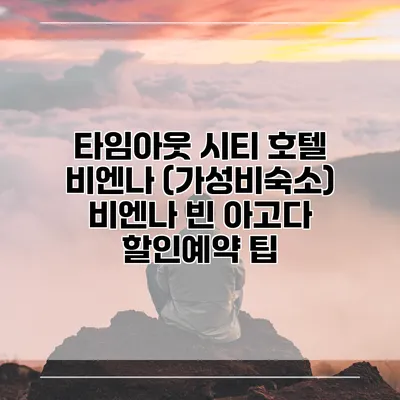 타임아웃 시티 호텔 비엔나 (가성비숙소) 비엔나 빈 아고다 할인예약 팁