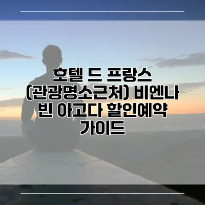 호텔 드 프랑스 (관광명소근처) 비엔나 빈 아고다 할인예약 가이드