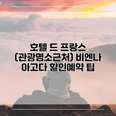호텔 드 프랑스 (관광명소근처) 비엔나 아고다 할인예약 팁