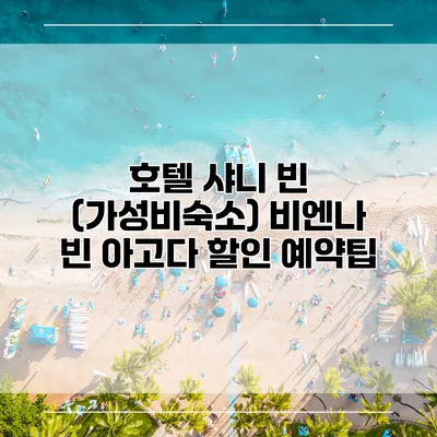 호텔 샤니 빈 (가성비숙소) 비엔나 빈 아고다 할인 예약팁