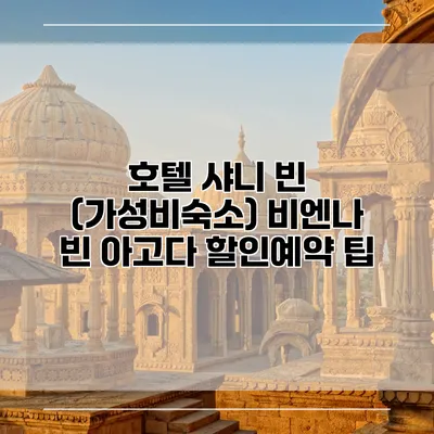 호텔 샤니 빈 (가성비숙소) 비엔나 빈 아고다 할인예약 팁