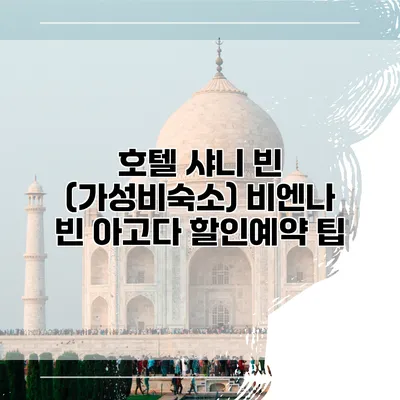 호텔 샤니 빈 (가성비숙소) 비엔나 빈 아고다 할인예약 팁