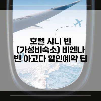 호텔 샤니 빈 (가성비숙소) 비엔나 빈 아고다 할인예약 팁