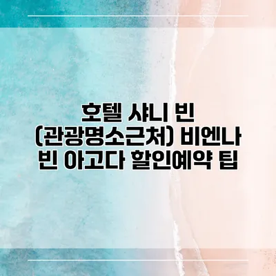 호텔 샤니 빈 (관광명소근처) 비엔나 빈 아고다 할인예약 팁
