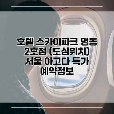 호텔 스카이파크 명동 2호점 (도심위치) 서울 아고다 특가 예약정보