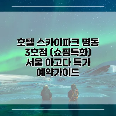 호텔 스카이파크 명동 3호점 (쇼핑특화) 서울 아고다 특가 예약가이드