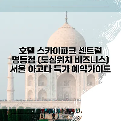 호텔 스카이파크 센트럴 명동점 (도심위치 비즈니스) 서울 아고다 특가 예약가이드