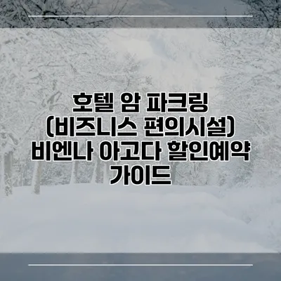 호텔 암 파크링 (비즈니스 편의시설) 비엔나 아고다 할인예약 가이드
