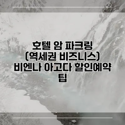 호텔 암 파크링 (역세권 비즈니스) 비엔나 아고다 할인예약 팁