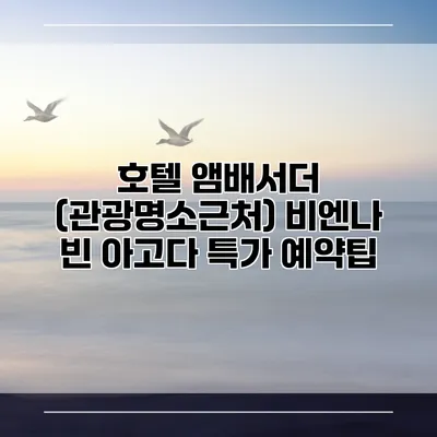 호텔 앰배서더 (관광명소근처) 비엔나 빈 아고다 특가 예약팁