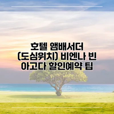 호텔 앰배서더 (도심위치) 비엔나 빈 아고다 할인예약 팁