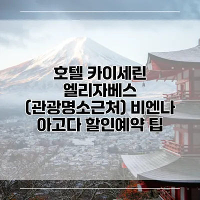 호텔 카이세린 엘리자베스 (관광명소근처) 비엔나 아고다 할인예약 팁