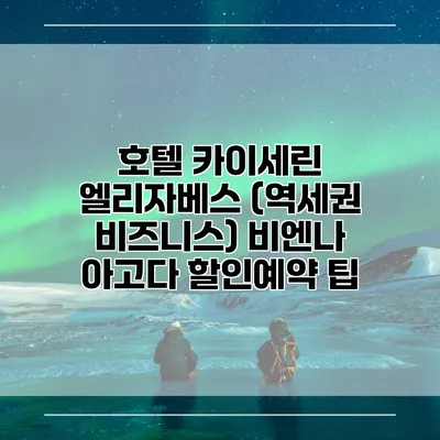 호텔 카이세린 엘리자베스 (역세권 비즈니스) 비엔나 아고다 할인예약 팁