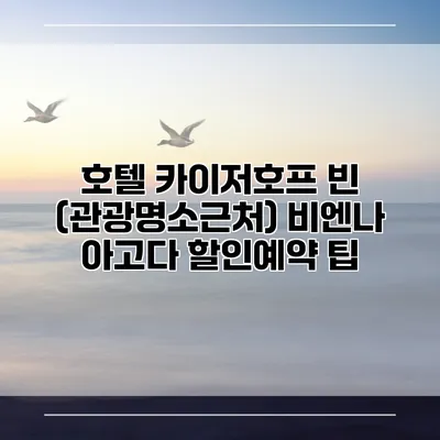 호텔 카이저호프 빈 (관광명소근처) 비엔나 아고다 할인예약 팁