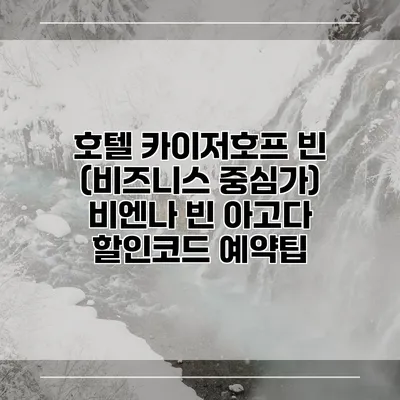 호텔 카이저호프 빈 (비즈니스 중심가) 비엔나 빈 아고다 할인코드 예약팁